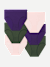 Women's Seamless High Rise Brief 6-Pack - Dark Elm Concord Blush Mix L