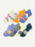 Youth Ankle Sock 8-Pack - Blue Sage Jungle Mix L