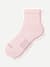 Modern Rib Quarter Socks - pale pink L [7407]