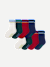 Junior Lightweight Calf Sock 8-Pack - Red Pine Mix L