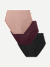 Women's No Show High Rise Brief 3-Pack - Coco Spice Mix L