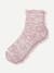 Summer Slub Quarter Socks - Dusty Mauve L [8869]