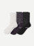 Women’s Floral Lace Half Calf Sock 3-Pack - floral mix L [10207]