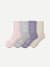 Women's Merino Wool Blend Half Calf Sock 4-Pack - Iris Neutral Mix L