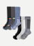 Men's Performance Compression Sock 6-Pack (20-30mmHg) - black steel mix L