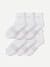 Lightweight Athletic Quarter Sock 6-Pack - white mix L