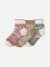 Women's Merino Wool Blend Sweater Quarter Sock 3-Pack - ivory mix L [10220]