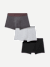 Men's Cotton Modal Blend Trunk 3-Pack - All Spice Grey Black Mix L