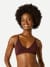 Seamless Triangle Bralette - Chocolate Brown WO1 [7665]