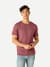 Men's Slim Fit Pima Cotton Crew Neck T-Shirt - Berry Dusk MO1 [8526]