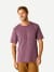 Premium Weight Pocket Crew Neck T-Shirt - Purple Ochre MO1 [7248]