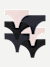 Women's Seamless Thong 6-Pack - Blush Navy Black Mix L
