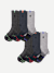 Merino Wool Blend Athletic Calf Sock 6-Pack - Meteor Mix L