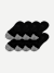 Women's Cushioned No Shows 8-Pack - black - 1