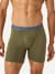 Men's Cotton Modal Blend Boxer Brief - OLIVE MOSS / PEBBLE WAISTBAND MO1 [8470]