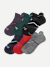 Running Ankle Socks 6-Pack - lava navy mix L [10178]