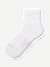 Modern Rib Quarter Sock - Bright White L [5702]