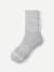 Merino Wool Blend Half Calf Socks - Granite Heather L [8997]
