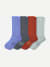 Modern Rib Calf Sock 4-Pack - Peri Smoke Mix