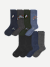 Men's Dress Calf Sock 8-Pack - navy bird mix