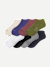 Women's Modern Rib Ankle Sock 8-Pack - berry indigo mix L