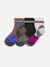 Men's Hiking Quarter Sock 3-Pack - black moss mix