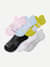 Women's UltraLite Sport Ankle Sock 6-Pack - Rose Blue Mix L