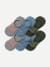 Performance Cushioned No Show Sock 6-Pack - Olive Blue Mix