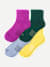 Modern Rib Quarter Sock 4-Pack - Grape Jam Mix L [9260]