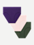 Women's Seamless High Rise Brief 3-Pack - Dark Elm Concord Blush Mix L