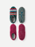 Women's Gripper Slipper 2-Pack - Teal Pine Fair Isle x Burgundy L