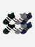Men's Solids Ankle Sock 8-Pack - Forest Blue Mix L