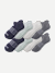 Men's Grippers Ankle Sock 8-Pack - Harbor Navy Mix