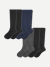 Men's Dress Knee High Sock 8-Pack - Solid Mixed