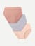Women's No Show High Rise Brief 3-Pack - Meringue Pink Coco Mix L