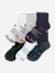 Men's Golf Quarter Sock 6-Pack - Midnight Navy Multi Mix L 