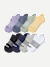 Youth Ankle Sock 8-Pack - Sage Blue Mix L