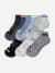Men's Performance Compression Ankle Sock 6-Pack - sage stone mix L 