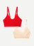 Women's Seamless Scoop Bralette 2-Pack - Red Wheat Mix