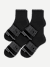 Men's Merino Wool Blend Quarter Sock 4-Pack - Black Mix [8801]