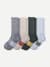 Men's Marl Calf Sock 4-Pack - Blue Rust Mix L [9078]
