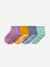 Toddler Gripper Calf Sock 4-pack - blue mauve mix L [9885]