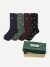 Dress Calf Socks - navy sage mix L [9072]