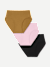 Women's Super Soft Brief 3-Pack - Pink Canteen Black Mix L