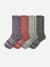 Women's Merino Wool Blend Calf Sock 4-Pack - lavender sage mix L [10288]