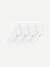Women's Lightweight Frilly Quarter 4-Pack - White L