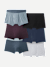 Men's Cotton Modal Blend Trunk 6-Pack - Misty Sky Plum Multi L