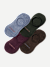 Cushioned No Show Sock 4-Pack - Black Plum Mix L [8660]