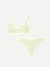 Women's No Show Plunge Bralette + Thong - Light Meringue L