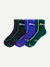 Men's Running Quarter Sock 3-Pack - Midnight Navy Mix L [9247] (1)